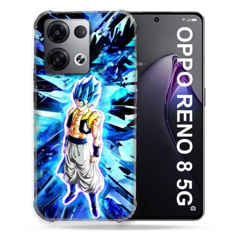 Coque Renforcée Pour Oppo Reno 8 5G Manga Dragon Ball Gogeta Lumiere