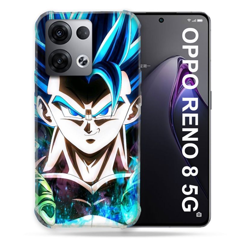 Coque Renforcée Pour Oppo Reno 8 5G Manga Dragon Ball Gogeta Visage