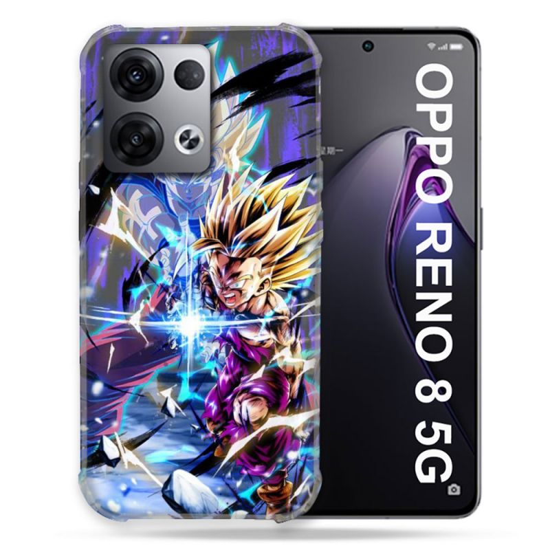Coque Renforcée Pour Oppo Reno 8 5G Manga Dragon Ball Sangohan Duo