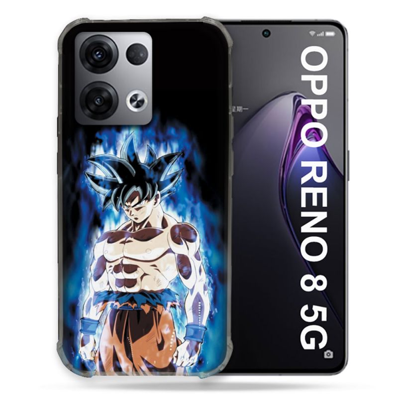 Coque Renforcée Pour Oppo Reno 8 5G Manga Dragon Ball Sangoku Noir