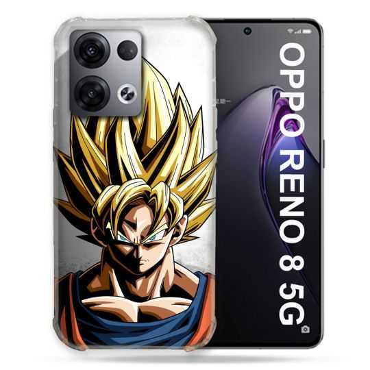 Coque Renforcée Pour Oppo Reno 8 5G Manga Dragon Ball Sangoku Portrait