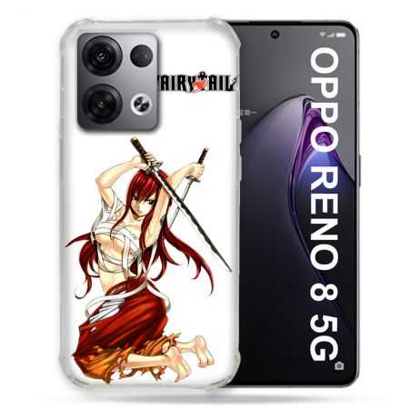 Coque Renforcée Pour Oppo Reno 8 5G Manga Fairy Tail Erza