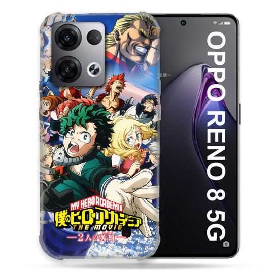 Coque Renforcée Pour Oppo Reno 8 5G Manga My Hero Academia Affiche