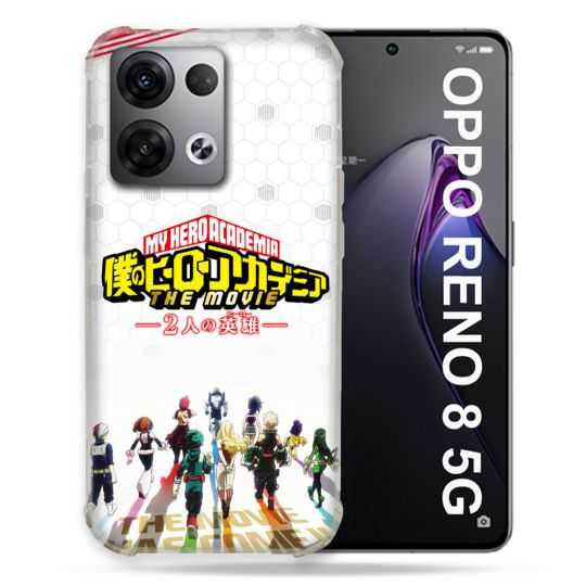 Coque Renforcée Pour Oppo Reno 8 5G Manga My Hero Academia Blanc