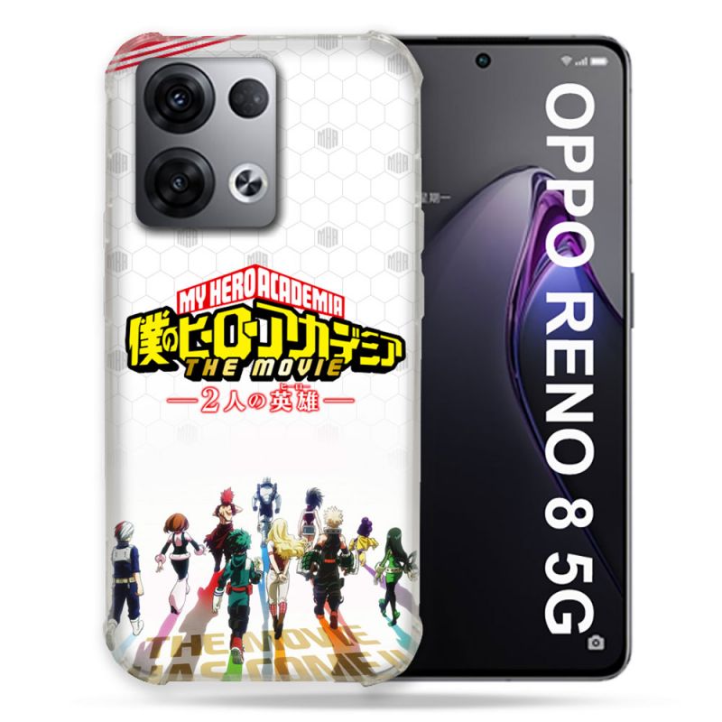 Coque Renforcée Pour Oppo Reno 8 5G Manga My Hero Academia Blanc