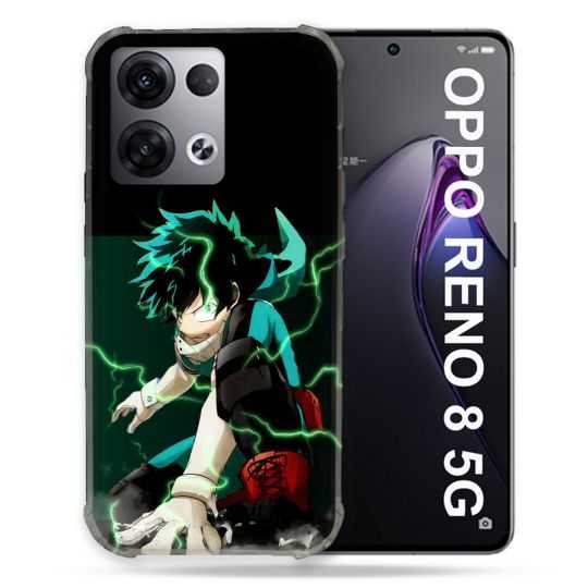 Coque Renforcée Pour Oppo Reno 8 5G Manga My Hero Academia Deku