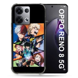 Coque Renforcée Pour Oppo Reno 8 5G Manga My Hero Academia Noir