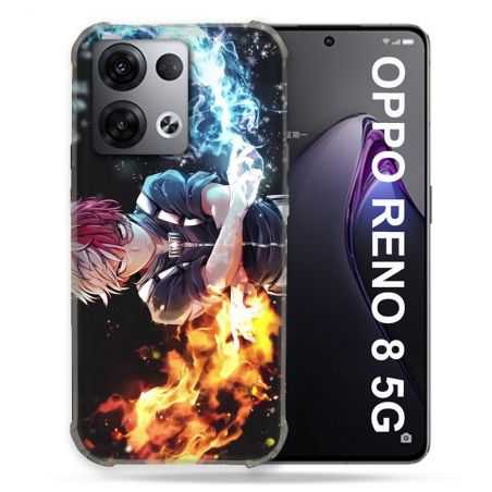 Coque Renforcée Pour Oppo Reno 8 5G Manga My Hero Academia Blanc