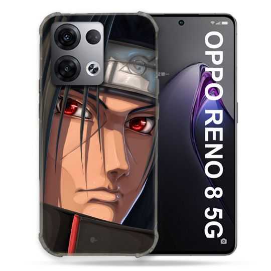 Coque Renforcée Pour Oppo Reno 8 5G Manga Naruto Itachi Visage