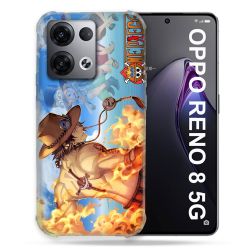 Coque Renforcée Pour Oppo Reno 8 5G Manga One Piece Ace Color