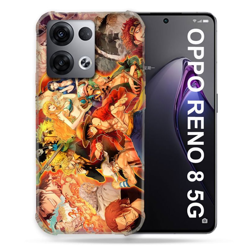 Coque Renforcée Pour Oppo Reno 8 5G Manga One Piece Nakama