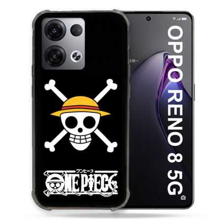 Coque Renforcée Pour Oppo Reno 8 5G Manga One Piece Tete de Mort