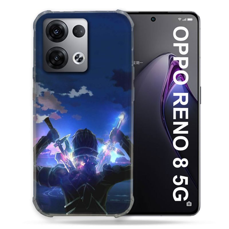 Coque Renforcée Pour Oppo Reno 8 5G Manga SAO sword Art Online Epee