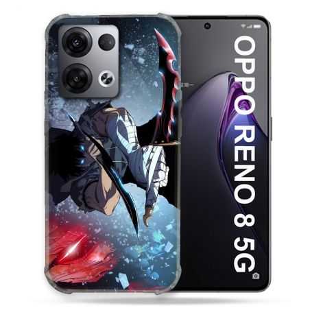 Coque Renforcée Pour Oppo Reno 8 5G Manga Solo Leveling Sung Epee