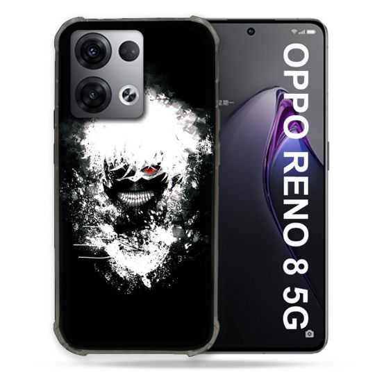Coque Renforcée Pour Oppo Reno 8 5G Manga Tokyo Ghoul Kaneki Tag