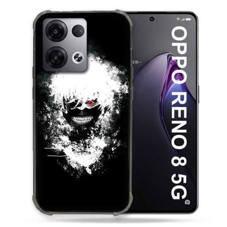 Coque Renforcée Pour Oppo Reno 8 5G Manga Tokyo Ghoul Kaneki Tag