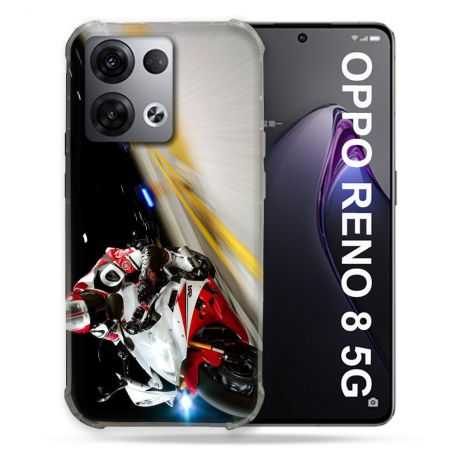 Coque Renforcée Pour Oppo Reno 8 5G Moto Course GP R6