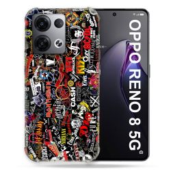 Coque Renforcée Pour Oppo Reno 8 5G Musique Rock Groupe