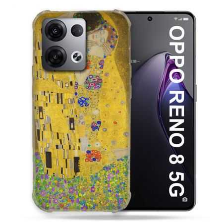 Coque Renforcée Pour Oppo Reno 8 5G Peinture Le Baiser