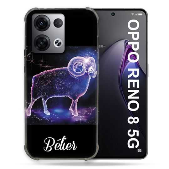 Coque Renforcée Pour Oppo Reno 8 5G Signe Zodiaque 2 Bélier