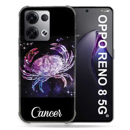 Coque Renforcée Pour Oppo Reno 8 5G Signe Zodiaque 2 Cancer