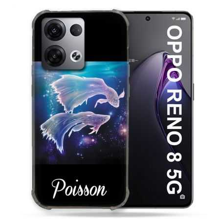 Coque Renforcée Pour Oppo Reno 8 5G Signe Zodiaque 2 Poisson