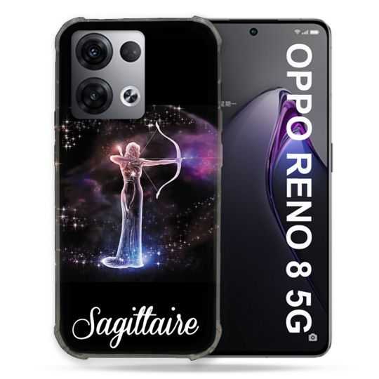 Coque Renforcée Pour Oppo Reno 8 5G Signe Zodiaque 2 Sagittaire