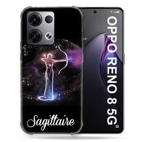 Coque Renforcée Pour Oppo Reno 8 5G Signe Zodiaque 2 Sagittaire
