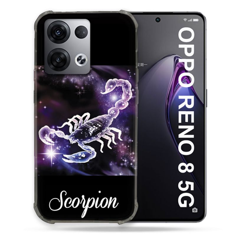 Coque Renforcée Pour Oppo Reno 8 5G Signe Zodiaque 2 Scorpion