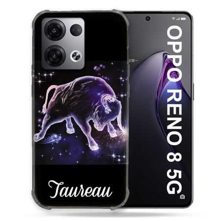 Coque Renforcée Pour Oppo Reno 8 5G Signe Zodiaque 2 Taureau