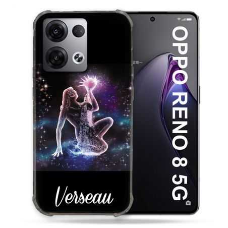 Coque Renforcée Pour Oppo Reno 8 5G Signe Zodiaque 2 Verseau