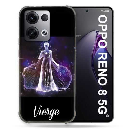 Coque Renforcée Pour Oppo Reno 8 5G Signe Zodiaque 2 Vierge