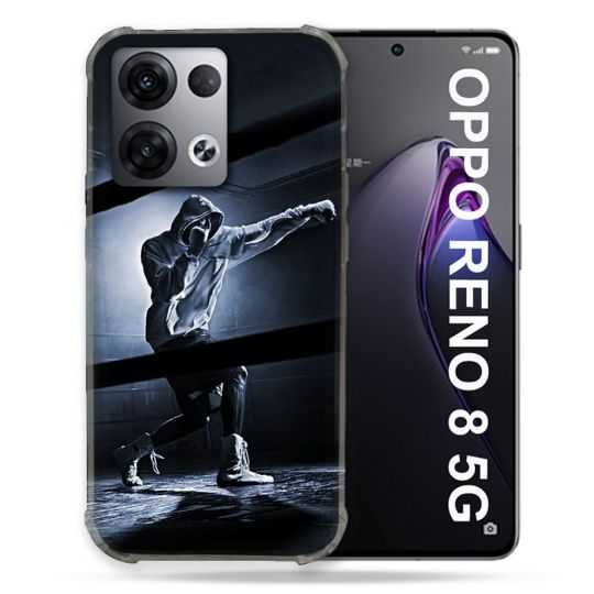 Coque Renforcée Pour Oppo Reno 8 5G Sport Boxe Poing