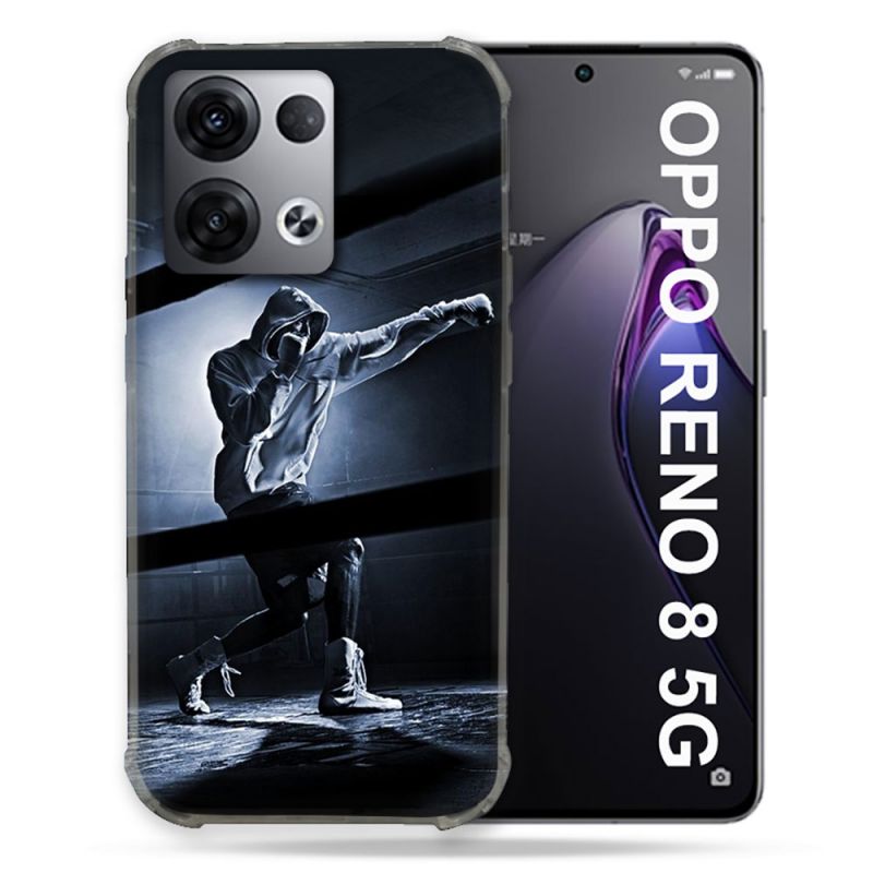 Coque Renforcée Pour Oppo Reno 8 5G Sport Boxe Poing
