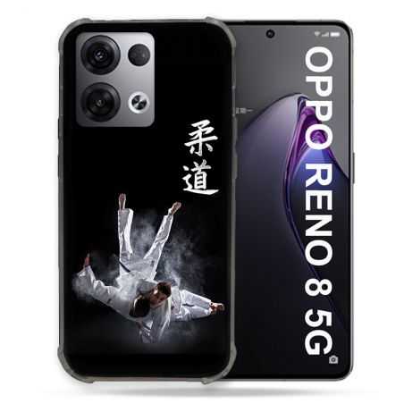 Coque Renforcée Pour Oppo Reno 8 5G Sport Judo Noir