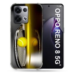 Coque Renforcée Pour Oppo Reno 8 5G Sport Tennis Reflet