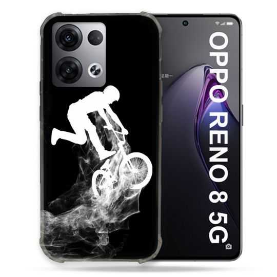 Coque Renforcée Pour Oppo Reno 8 5G Sport VTT Noir