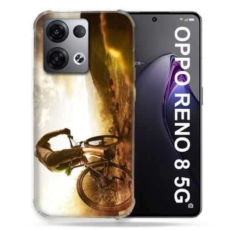 Coque Renforcée Pour Oppo Reno 8 5G Sport VTT Soleil