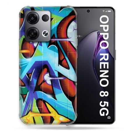 Coque Renforcée Pour Oppo Reno 8 5G Street Art Graf Color