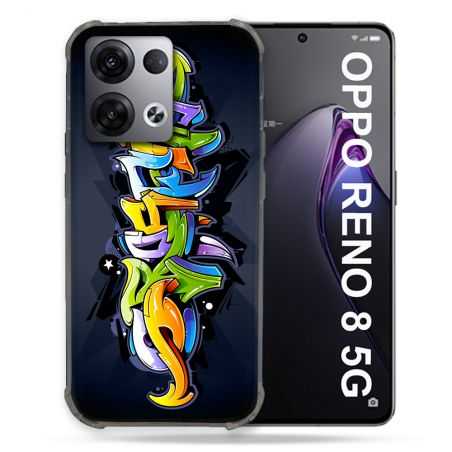 Coque Renforcée Pour Oppo Reno 8 5G Street Art Graffiti