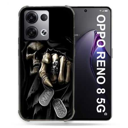 Coque Renforcée Pour Oppo Reno 8 5G Tete de Mort Your Next