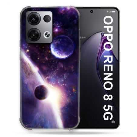Coque Renforcée Pour Oppo Reno 8 5G Univers Planete Stellaire
