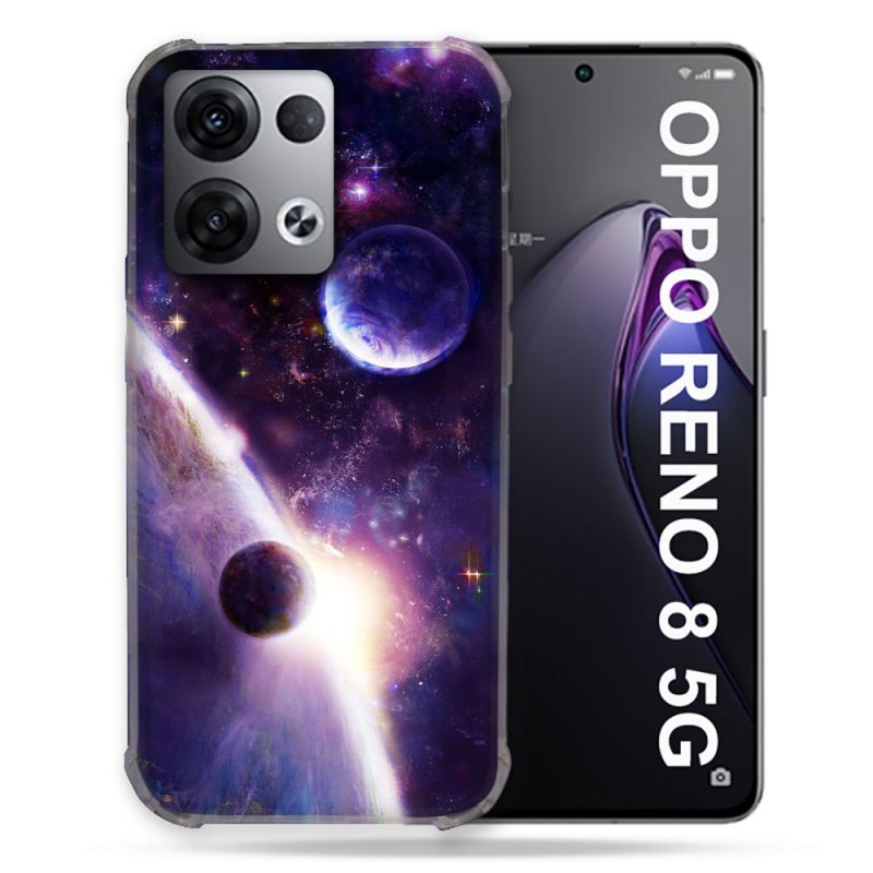 Coque Renforcée Pour Oppo Reno 8 5G Univers Planete Stellaire