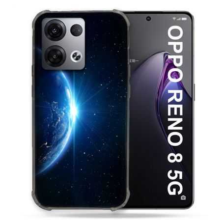 Coque Renforcée Pour Oppo Reno 8 5G Univers Planete Terre