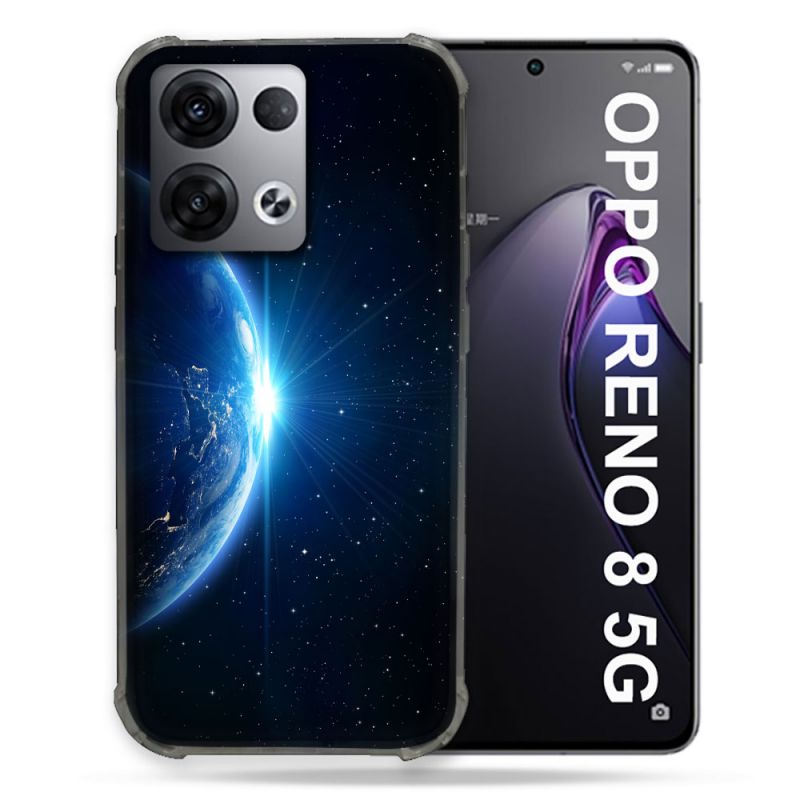 Coque Renforcée Pour Oppo Reno 8 5G Univers Planete Terre
