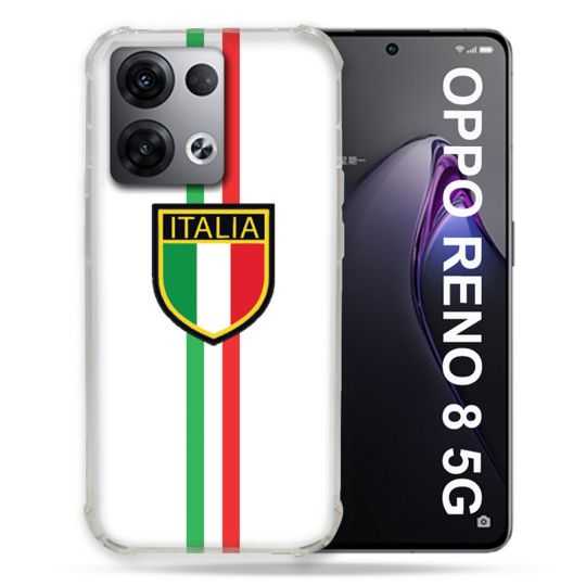 Coque Renforcée Pour Oppo Reno 8 5G Voyage Italie 3 Blanc