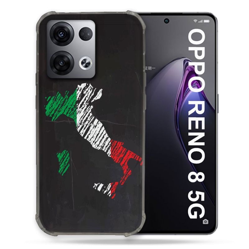 Coque Renforcée Pour Oppo Reno 8 5G Voyage Italie Botte