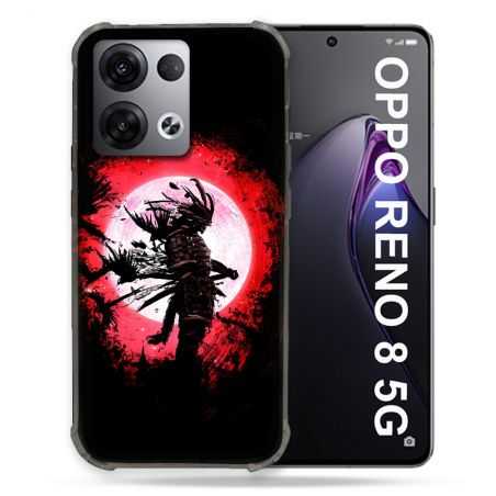 Coque Renforcée Pour Oppo Reno 8 5G Voyage Japon Samourai
