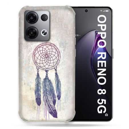 Coque Renforcée Pour Oppo Reno 8 5G Zen Attrape Reve Blanc