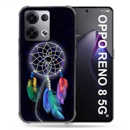Coque Renforcée Pour Oppo Reno 8 5G Zen Attrape Reve Multicolore